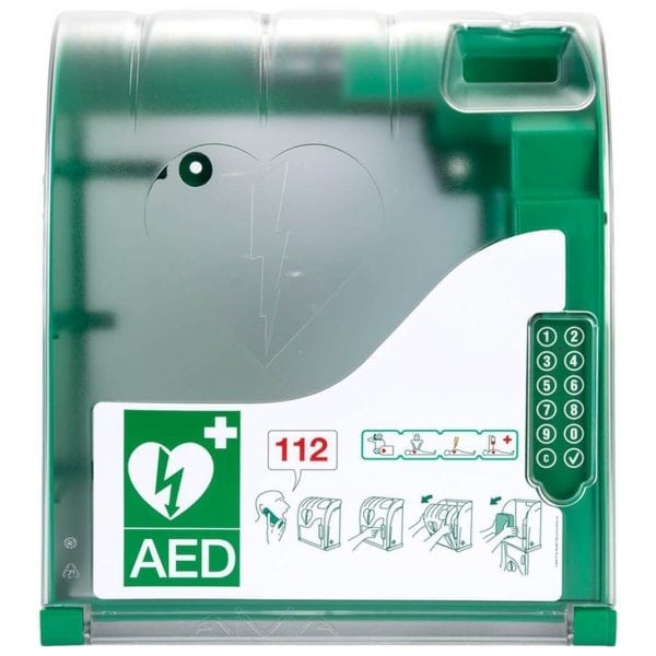 Aivia - 210 AED buitenkast - voorkant | Calm veiligheidsadviesbureau