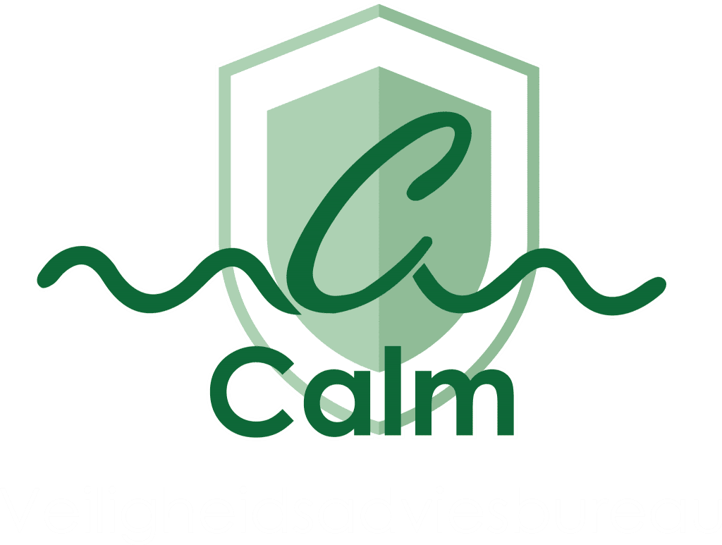 Calm Veiligheidsadviesbureau - witte rand logo